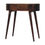 Thumbnail: Honey Caramel Rounded Small Console Table