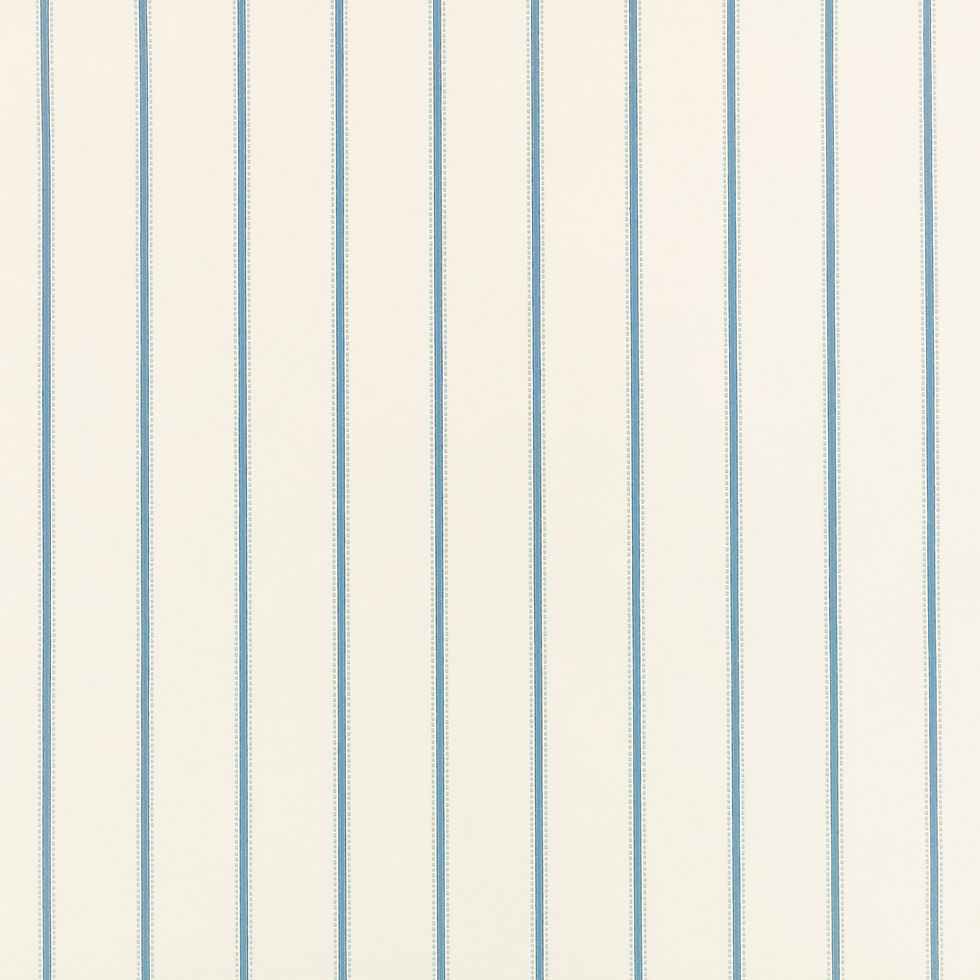 Thumbnail: Boathouse Blue Alma Wallcovering Aubin Romo Collection