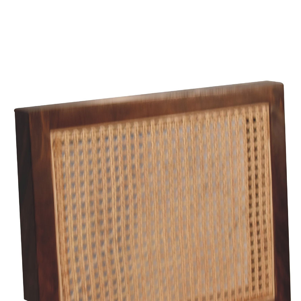 Thumbnail: Cream Boucle Rattan Chair