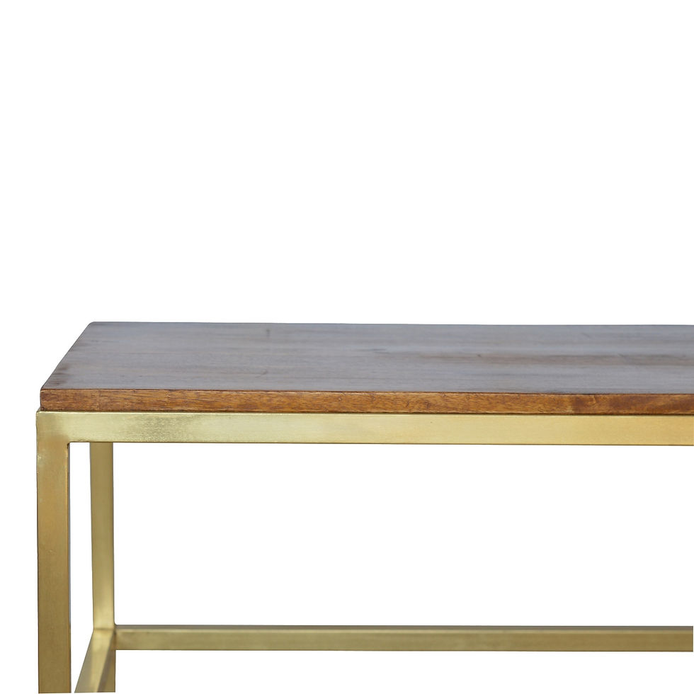 Thumbnail: Rectangle Gold Coffee Table