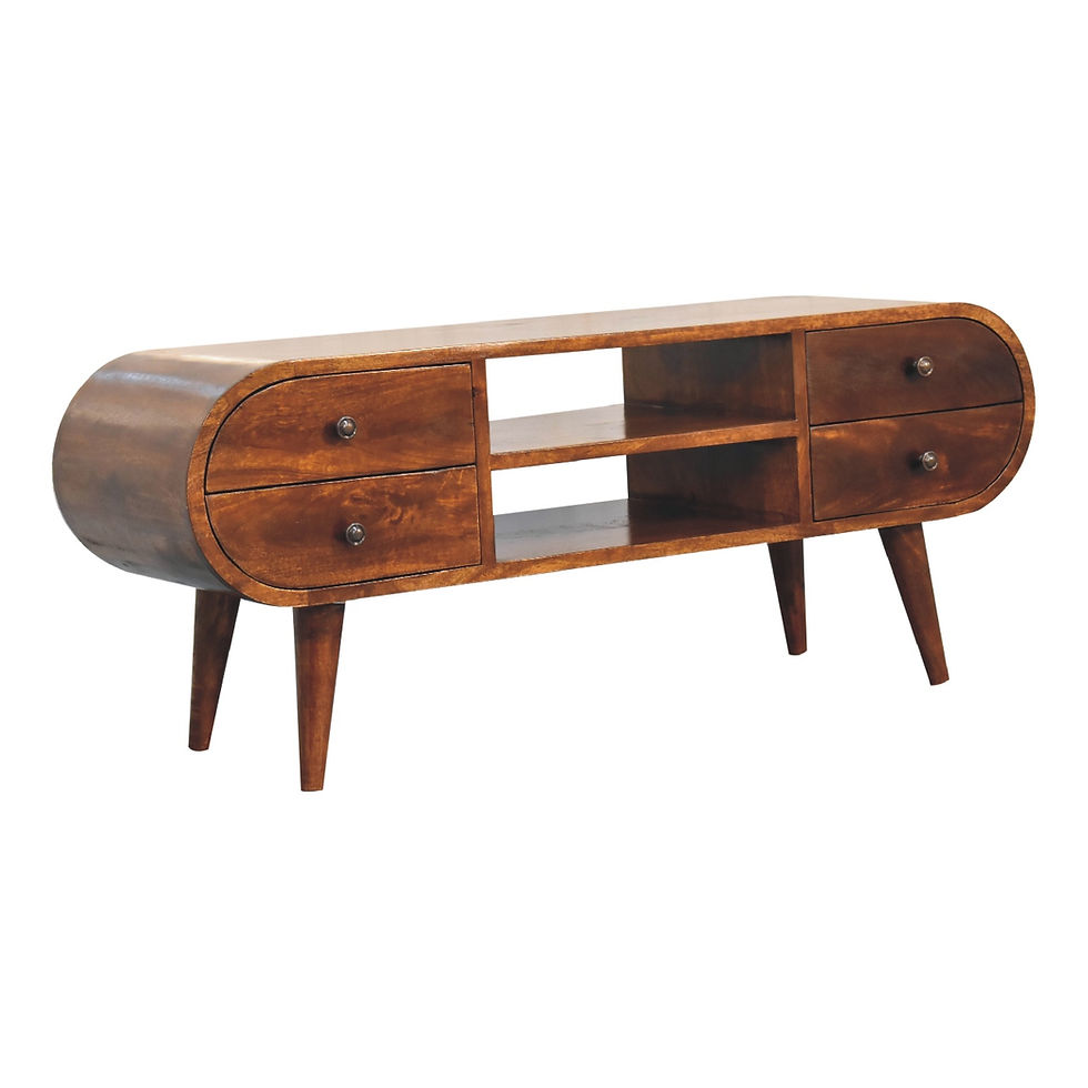 Thumbnail: Chestnut Circular Media Unit