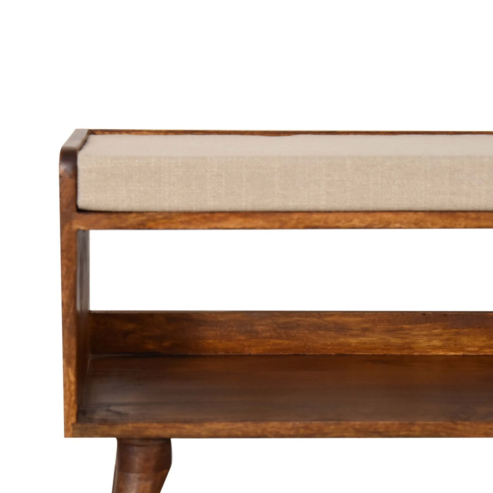 Thumbnail: Mud Linen Nordic Storage Bench
