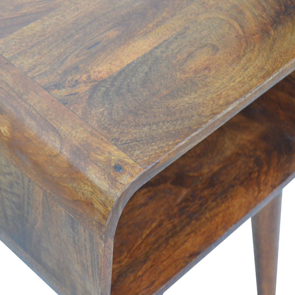 Thumbnail: Curved Open Chestnut Bedside