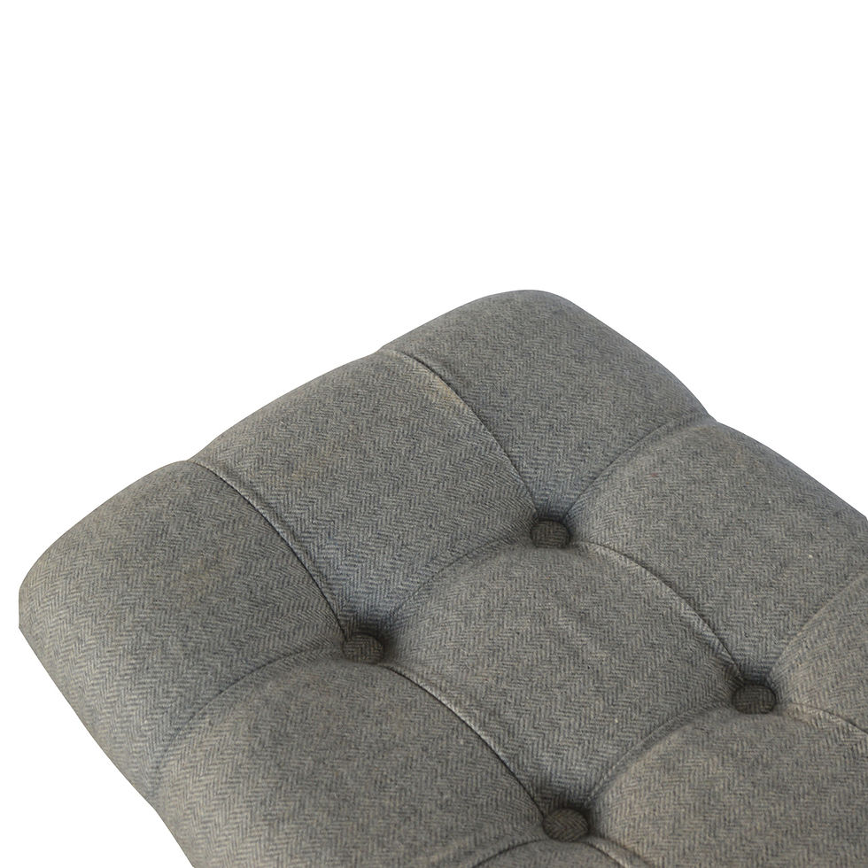 Thumbnail: Curved Grey Tweed Bench