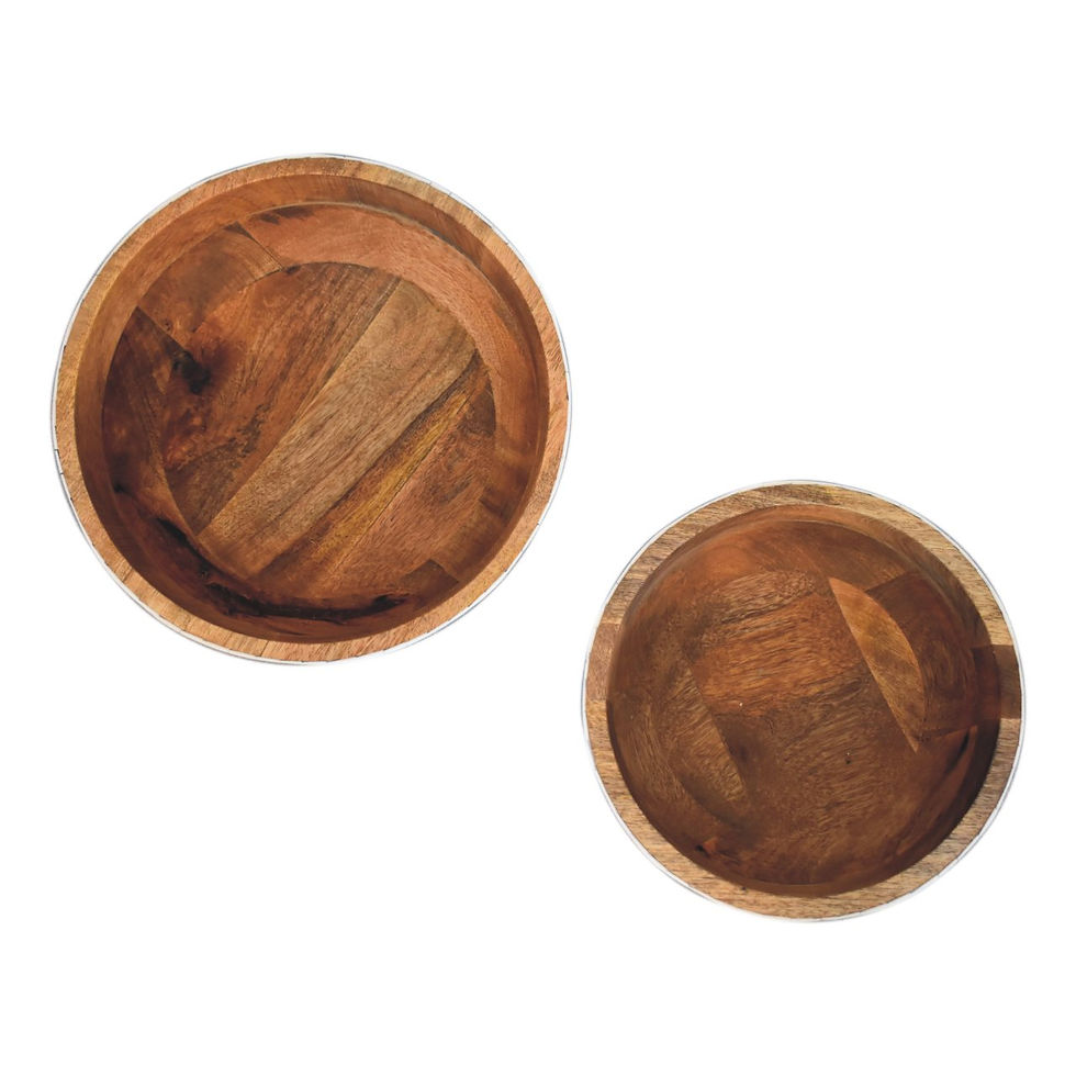 Thumbnail: Floral Resin Inlay Bowl Set
