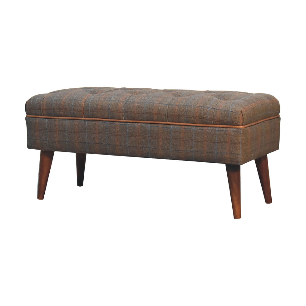 Thumbnail: Multi Tweed Buffalo Pipe Bench