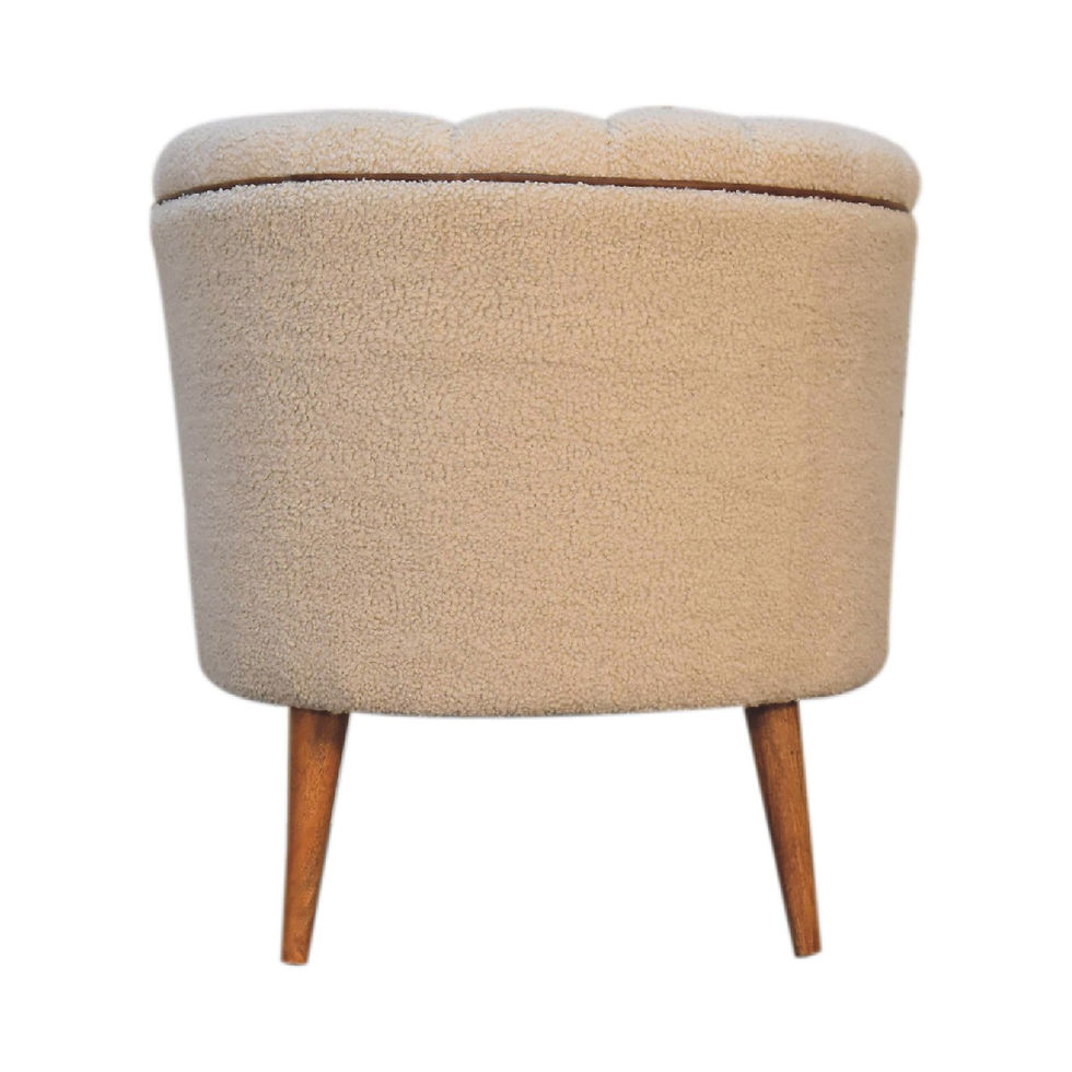 Thumbnail: Boucle Cream Buffalo Armchair