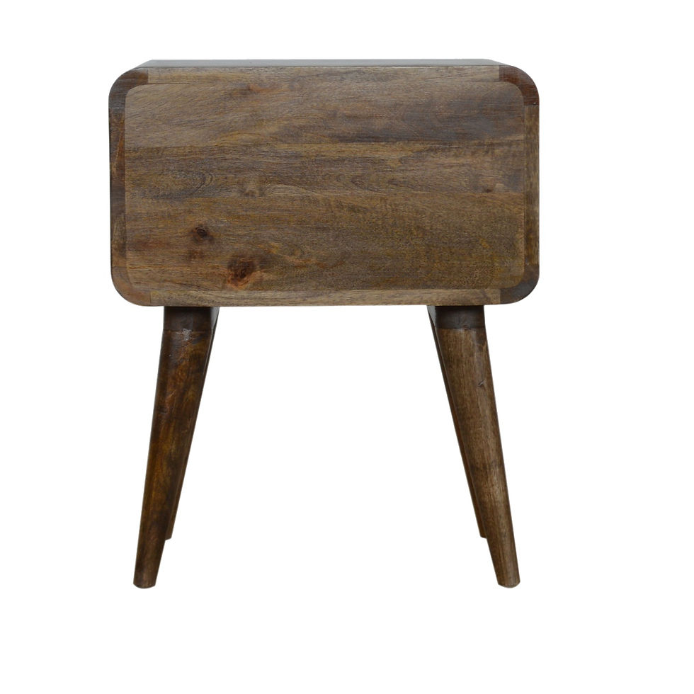 Thumbnail: Curved Classic Grey Washed Bedside