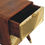 Thumbnail: Avora Brass Embossed 2 Drawer Chestnut Nightstand