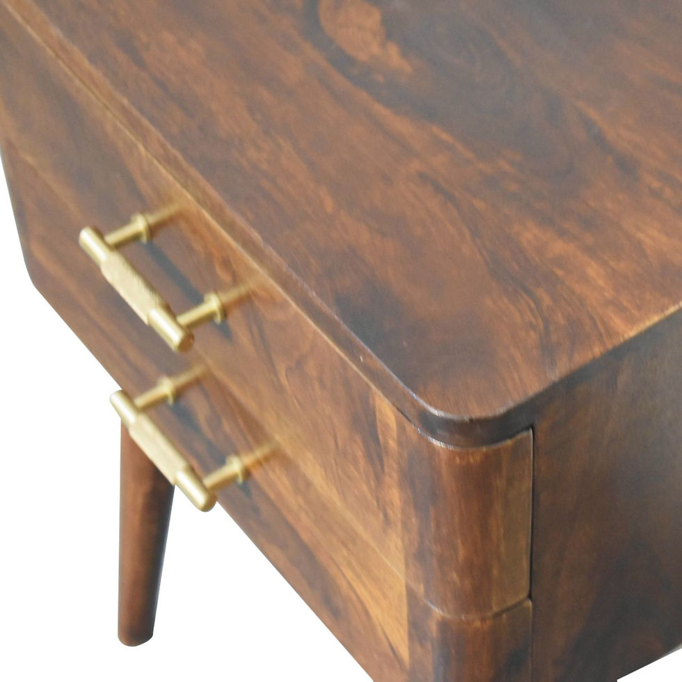 Thumbnail: Chestnut T-Bar Nordic Bedside