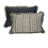 Thumbnail: Fern Stripe Ruffle Cushion – Charcoal and Natural Rectangular