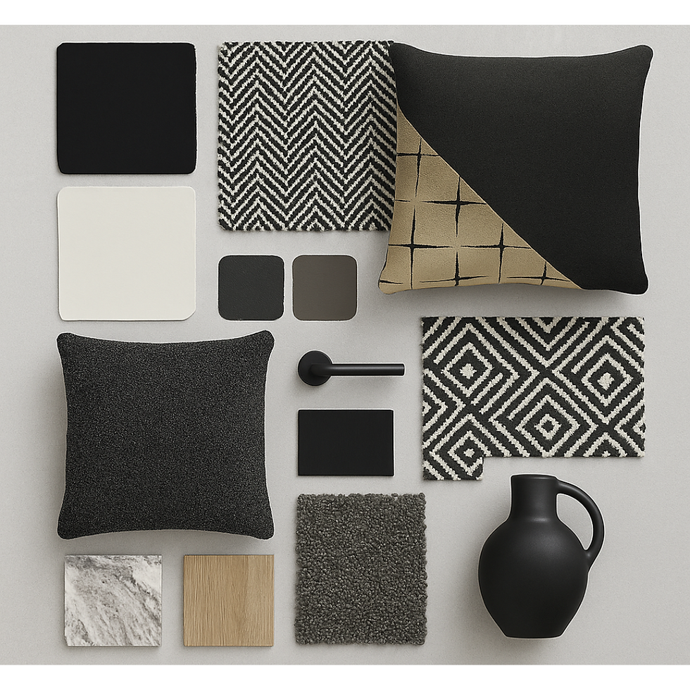 Monochrome mood board.
