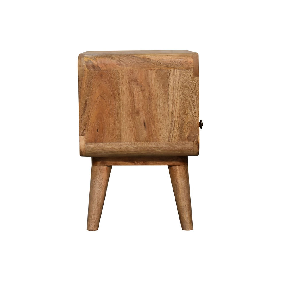 Thumbnail: Mini Curved Oak-ish Media Unit