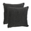 Thumbnail: Front and Back of Charcoal Textured Boucle Cushion