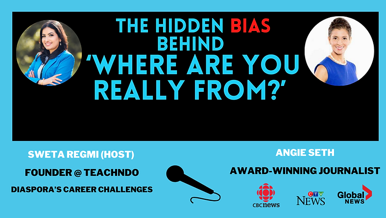 Sweta Regm, CEO Teachndo ,interviews Awarding-winning  Journalist in Canada from CBC news 