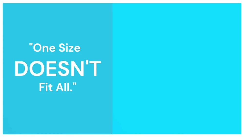 1:1 One Size Doesn't Fit All | Teachndo
