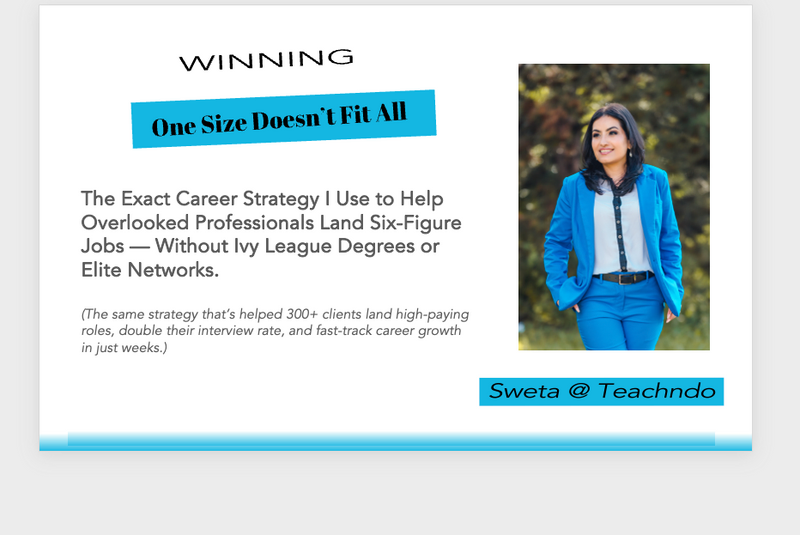 Free Job Search class by Sweta Regmi, Teachndo 