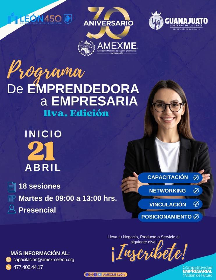 Programa “De Emprendedora a Empresaria"