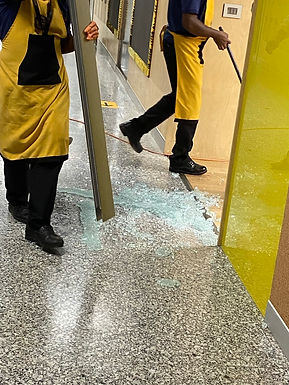 Shattered Glass Leaves Students Shocked