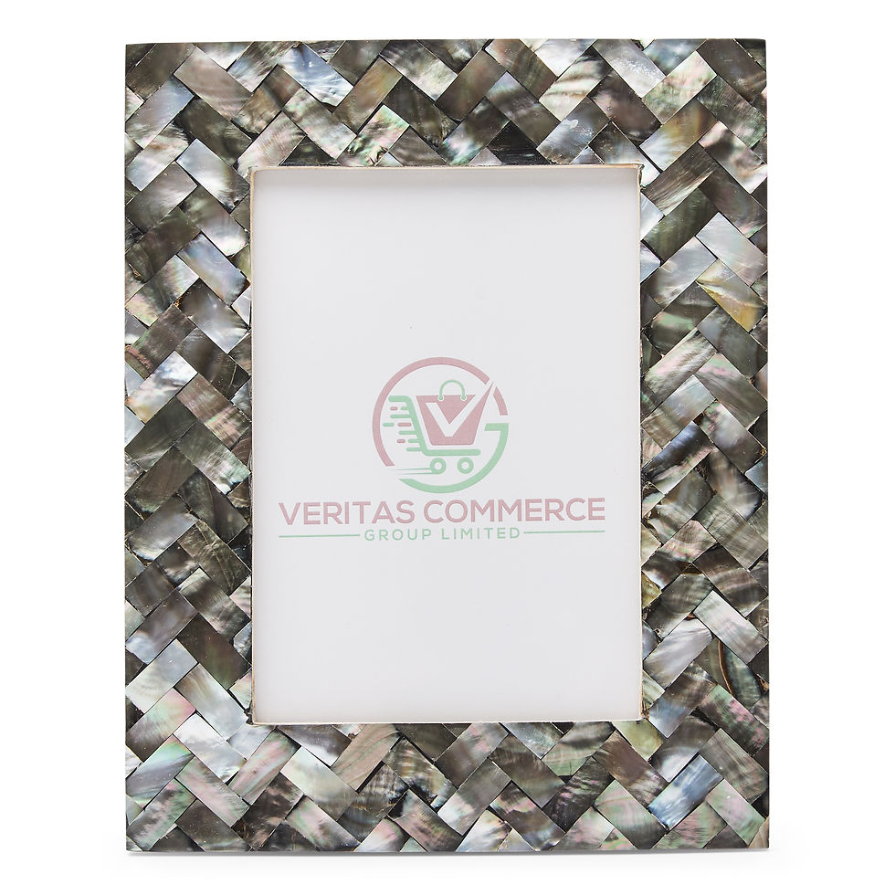 Thumbnail: Mother of Pearl Photo Frame in Silver