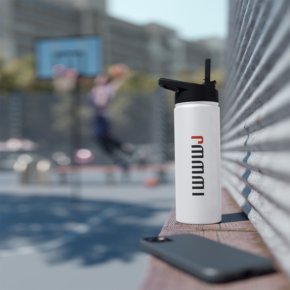 Thumbnail: IWWWJ Stainless Steel Water Bottle w/Lid