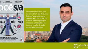 Có Crivelli na Mídia: Antonio Bratefixe na Revista Você S/A trata sobre modelos de contratação