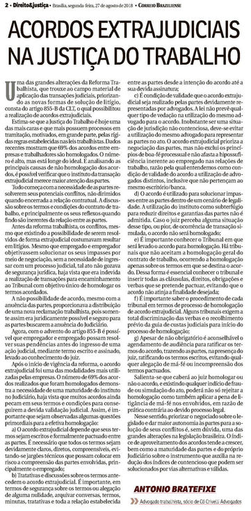 Acordo Extrajudicial e Sua Homologação na Justiça do Trabalho