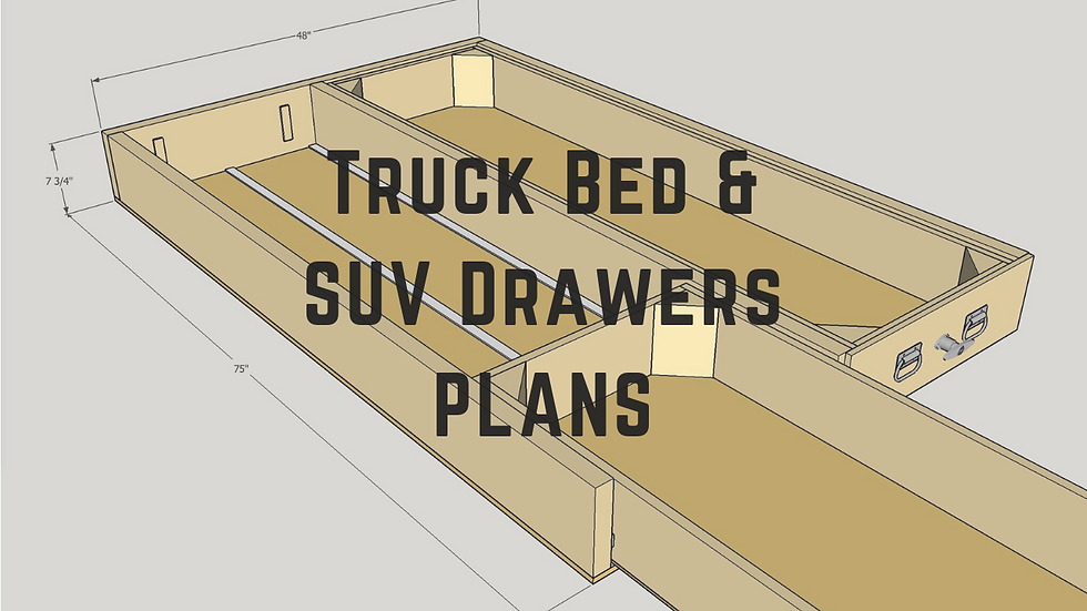 Truck Bed Drawers & SUV Drawers Plans