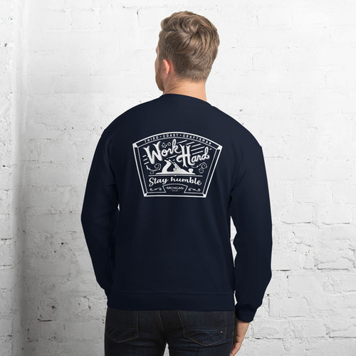 ブリーフィング MS WARM 3D LOGO CREW NECK NAVY M