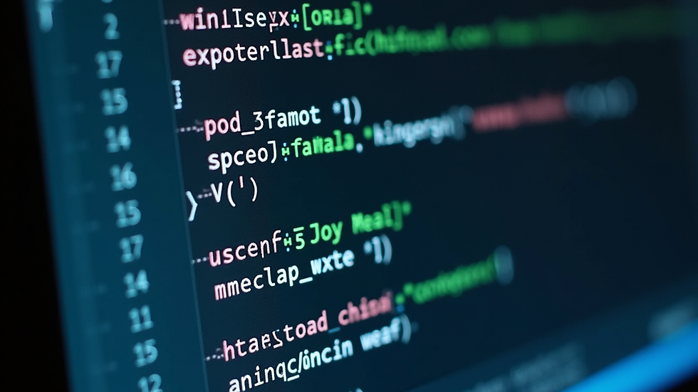 A close-up view of a modern computer screen displaying Excel with VBA code