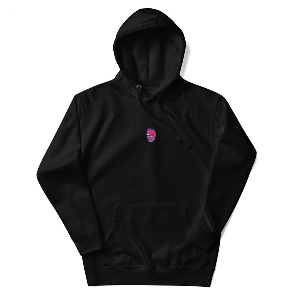 Thumbnail: Champagne Konny "Face" Embroidered Hoodie