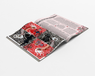 Playing Card Magazine Spread