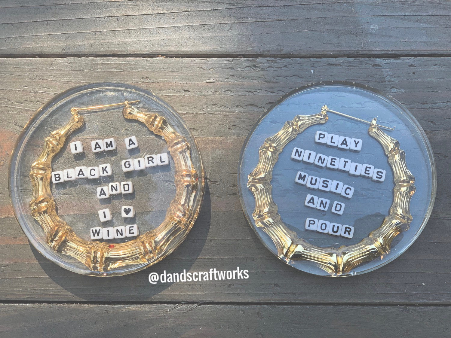 Bamboo Earring Coasters