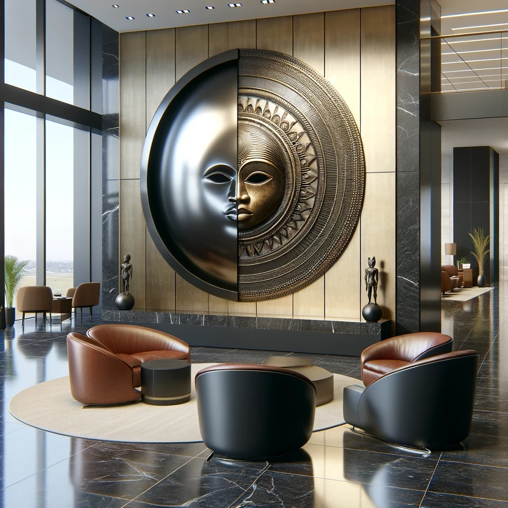 Celestial Harmony - An Afro-Futurist Wall Sculpture