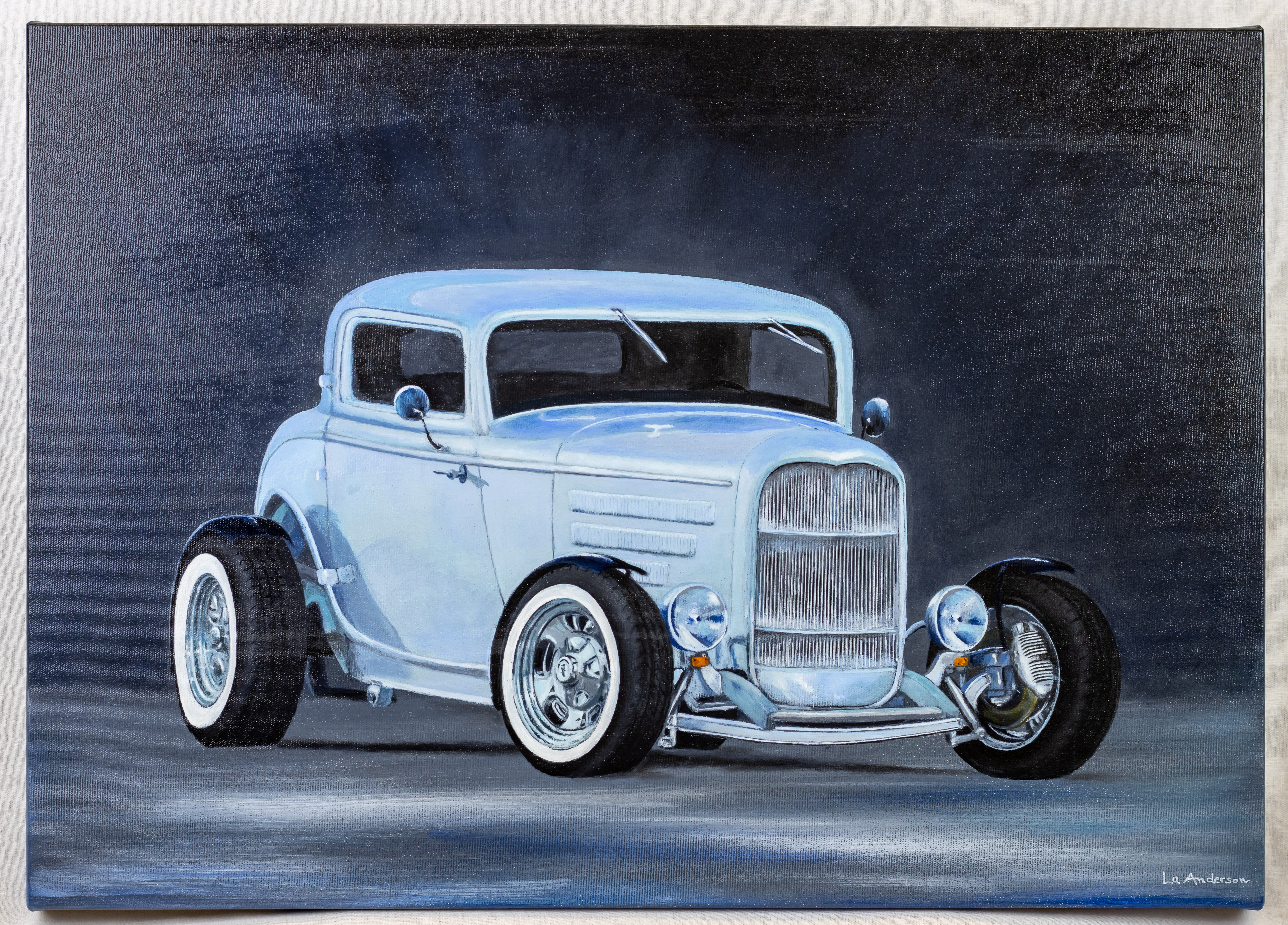 1932 Ford 3 Window Coupe Acrylic Painting