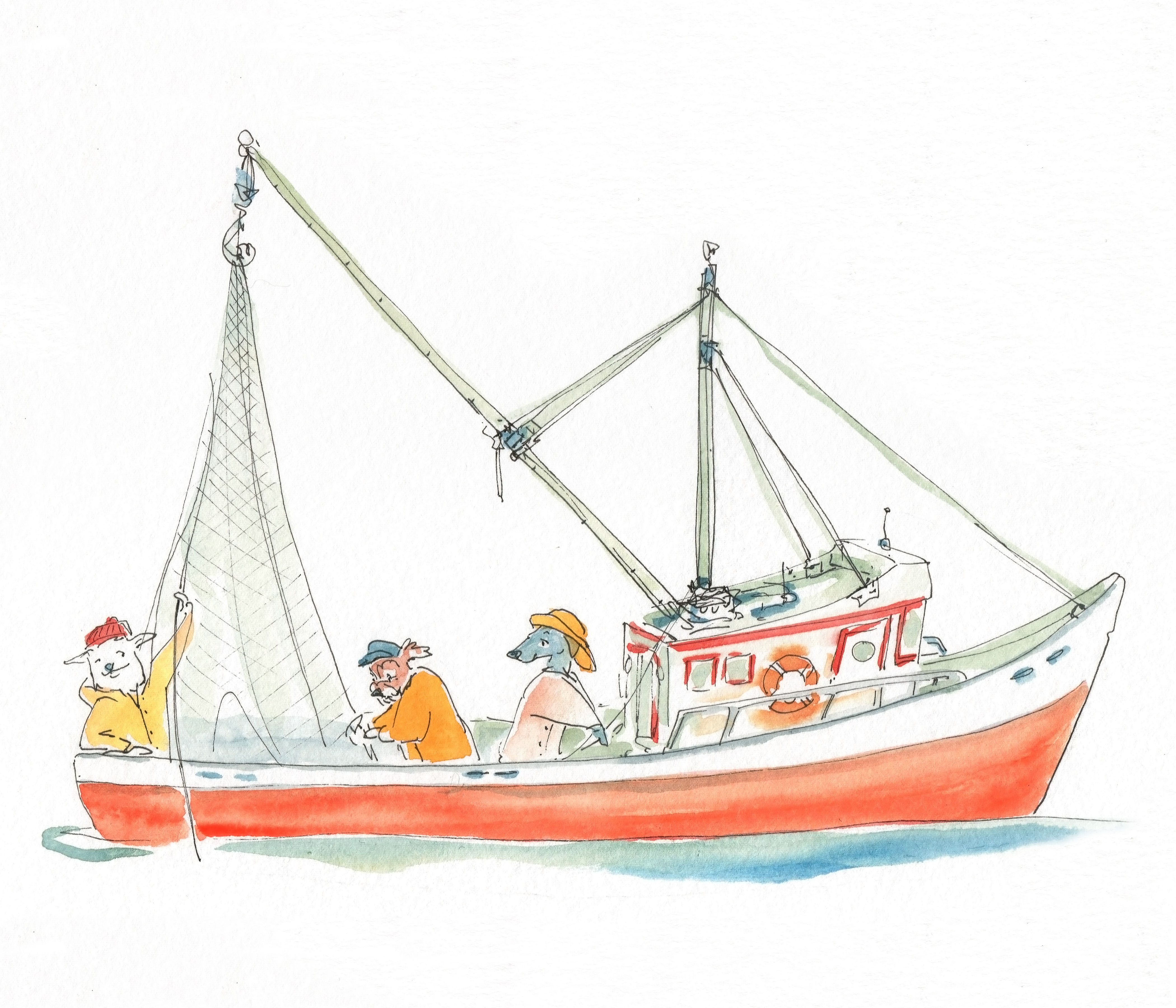 "Little Seiner" 8x10 print