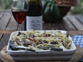 Roasted Mushroom Linguine