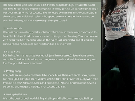 Lazy Girl Approved Hairstyles