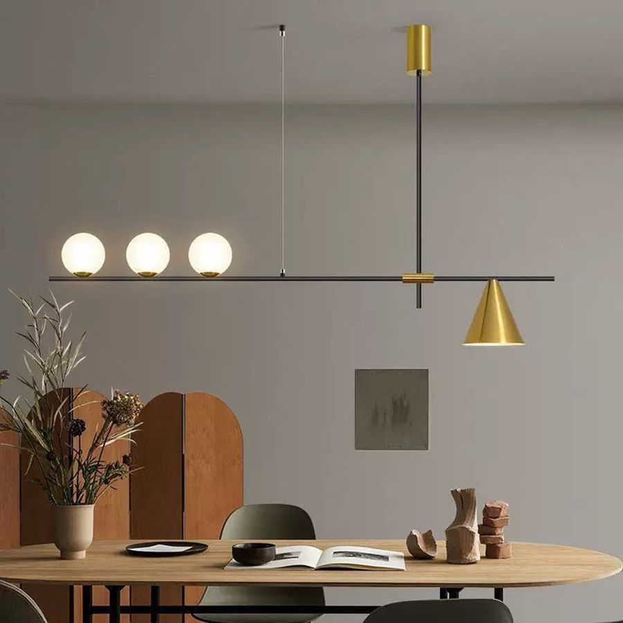 Modern Led Dining Room Chandeliers Nordic Minimalist Living Room Kitchen Ceiling