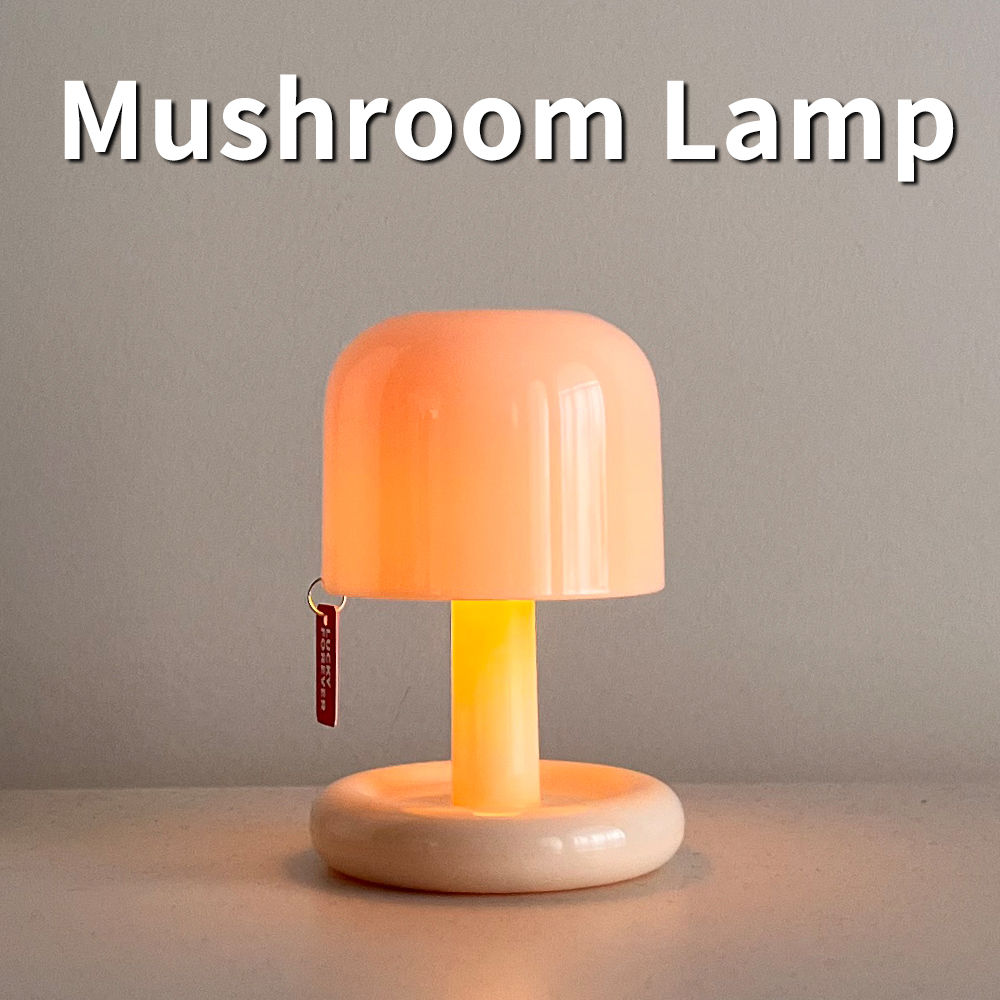 USB Rechargeable LED Table Lamp Mini Sunset Night Light Mushroom Lamp Desk Bedro