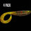 Thumbnail: The Mogambo (unrigged) swimbait by bent rod fishing in the custom color watermelon red