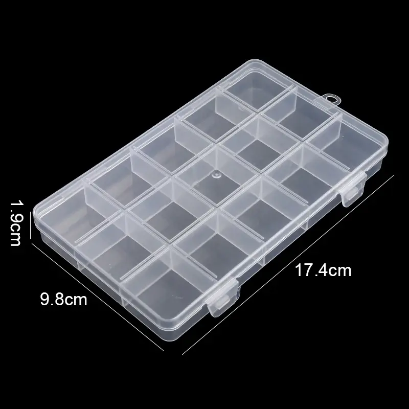 Thumbnail: Transparent Storage Container Jewelry Box Clear Plastic Organizer Box Empty