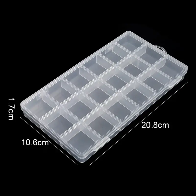 Thumbnail: Transparent Storage Container Jewelry Box Clear Plastic Organizer Box Empty