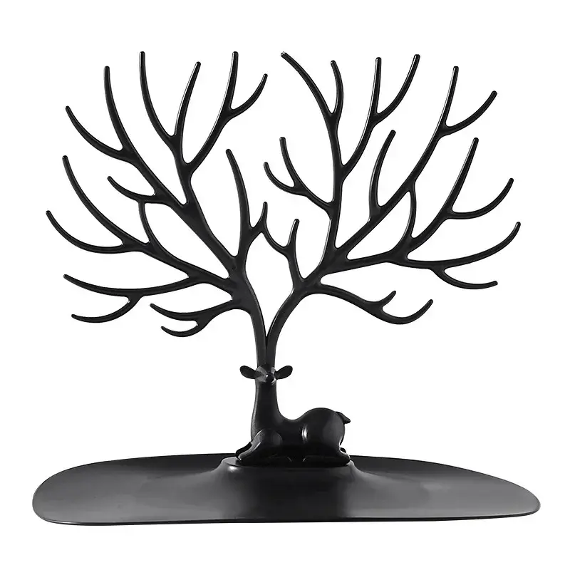 Thumbnail: Jewelry Display Stand Tray Tree Storage Racks Earrings Necklaces Rings Jewelry