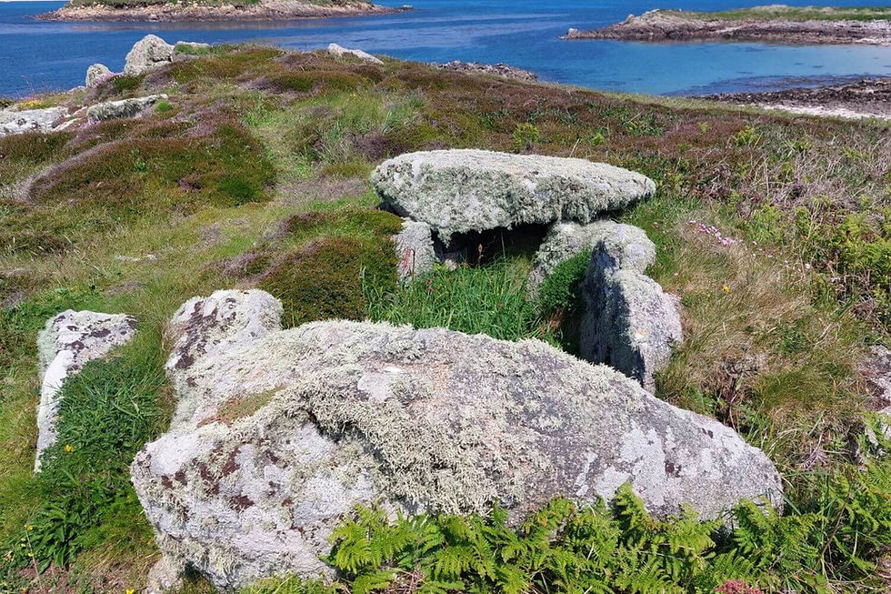 A passage grave on the uninhabited island of Little Arthur