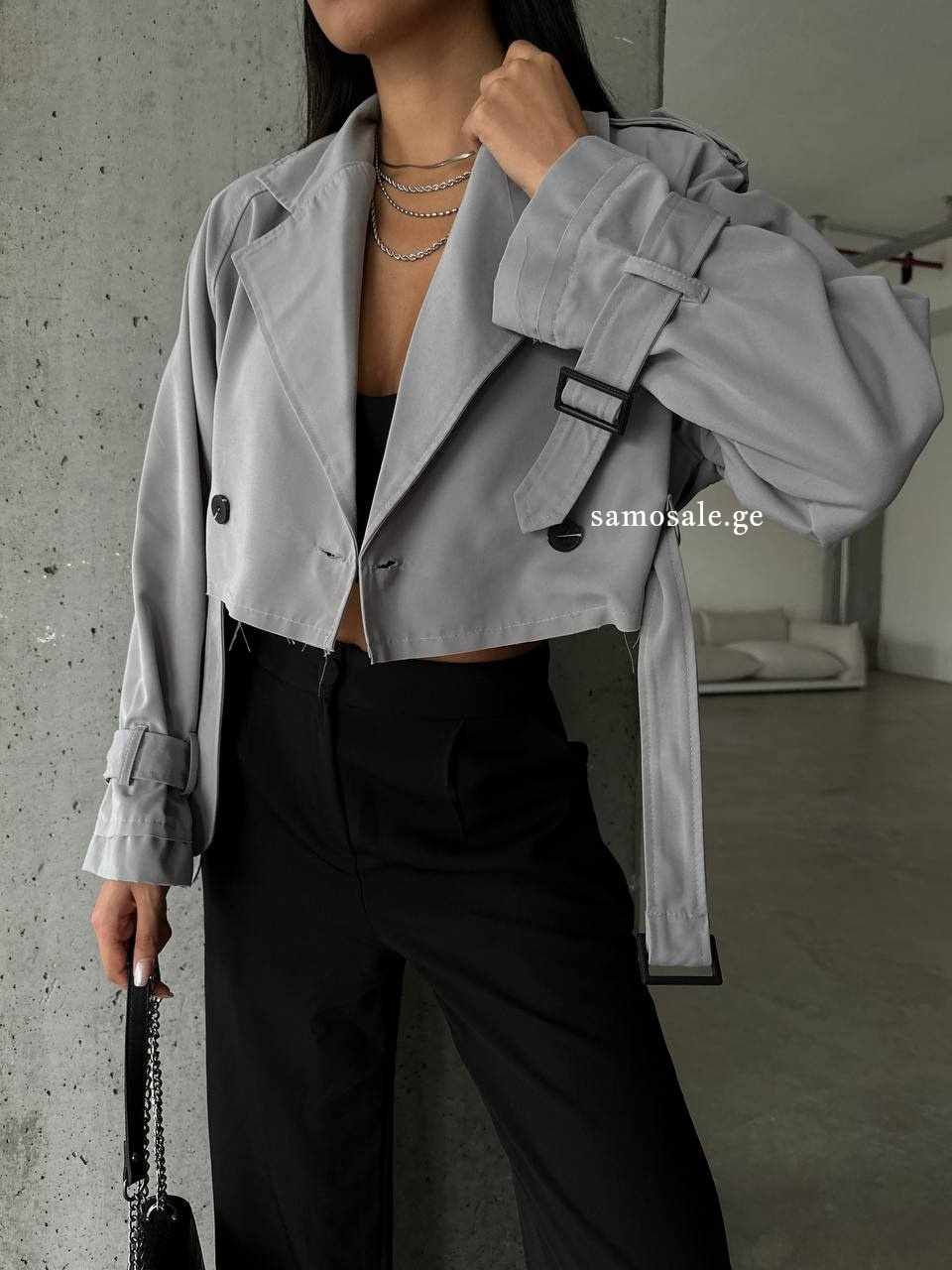 Thumbnail: ქურთუკი - ZARA ნაცრისფერი