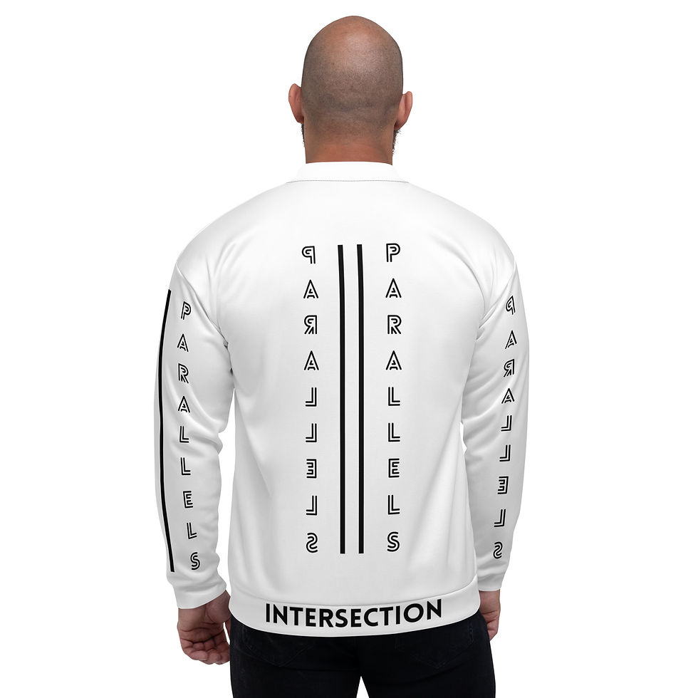 Thumbnail: Parallels Unisex Bomber Jacket