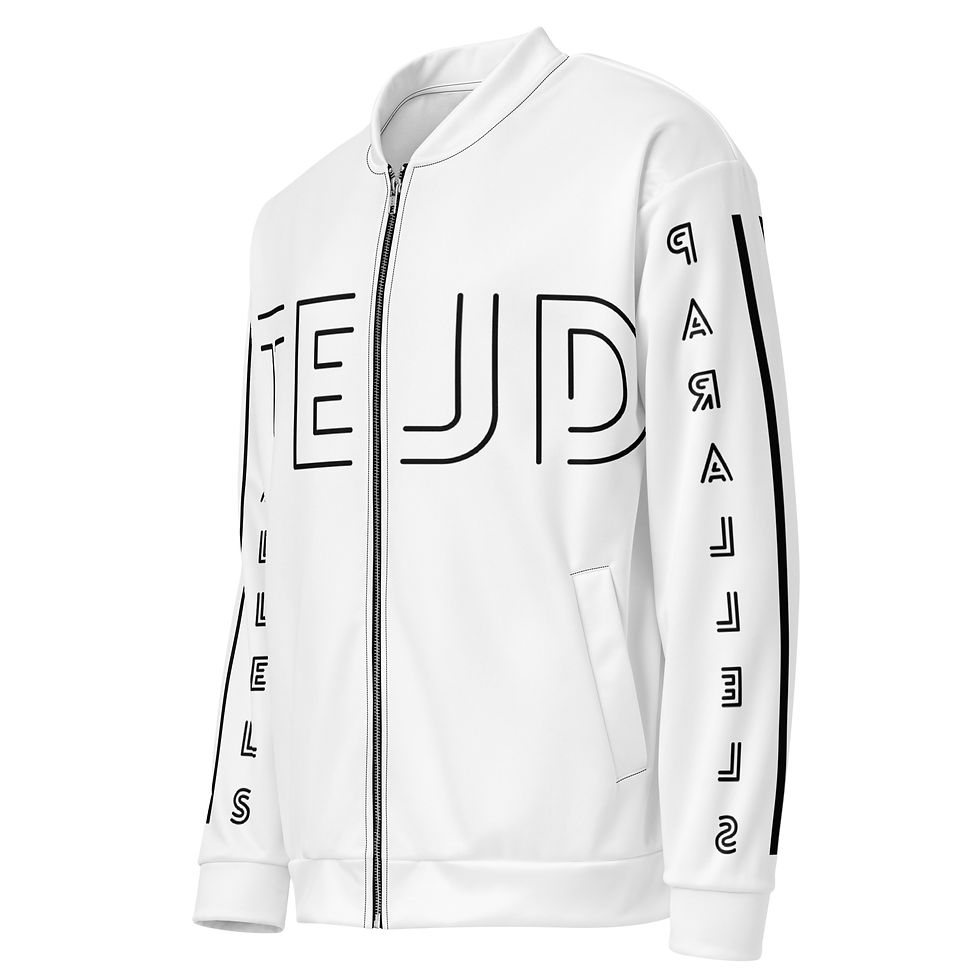 Thumbnail: Parallels Unisex Bomber Jacket