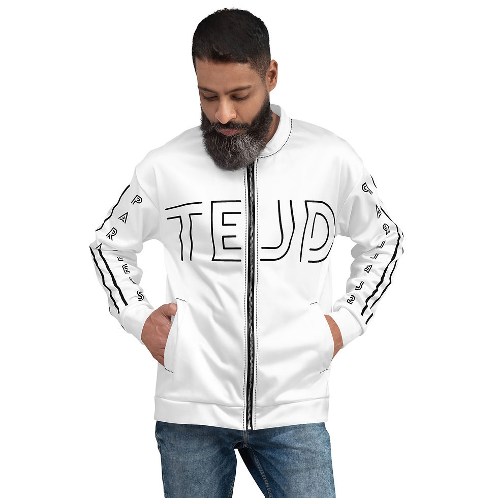 Thumbnail: Parallels Unisex Bomber Jacket