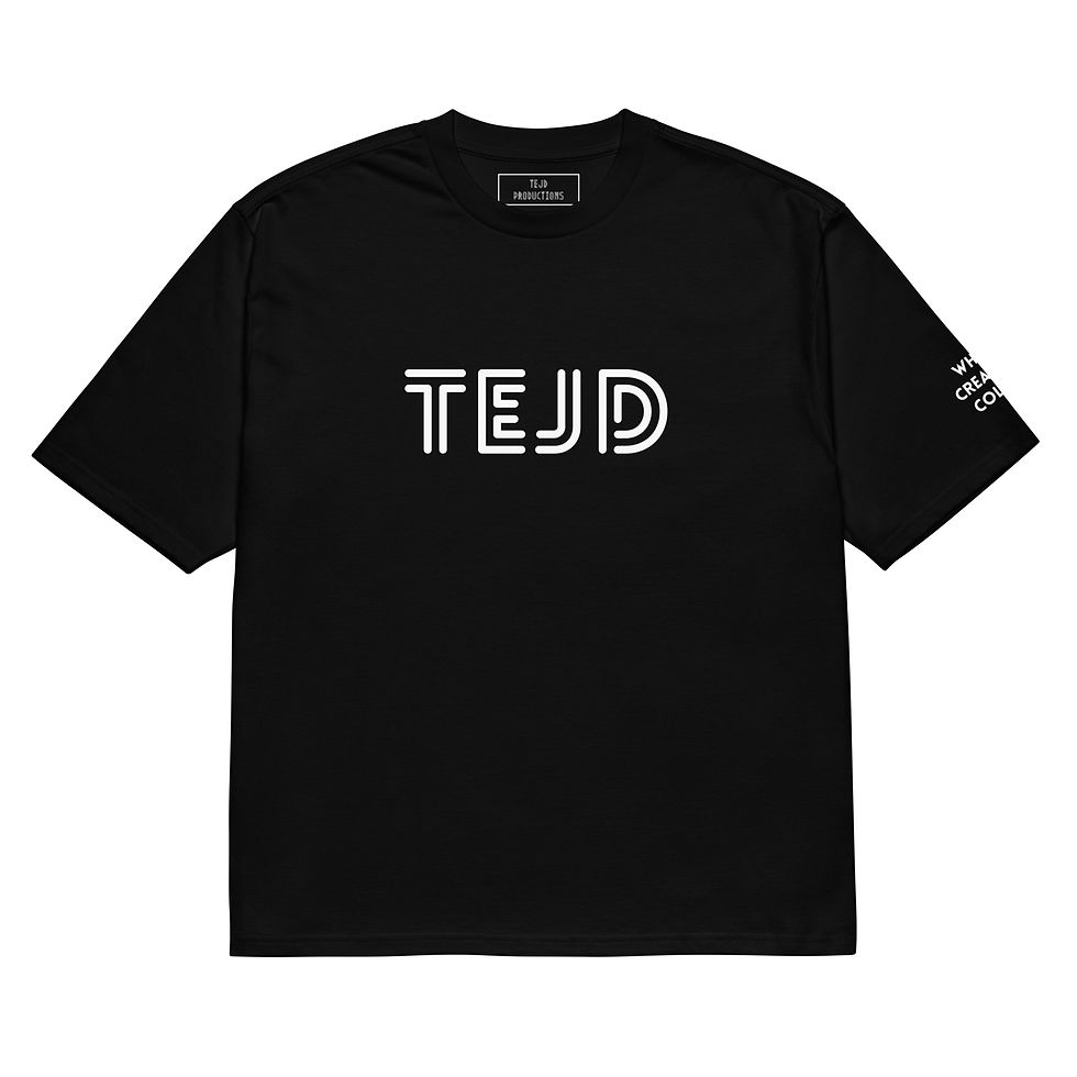 Thumbnail: TEJD Logo Oversized heavyweight t-shirt